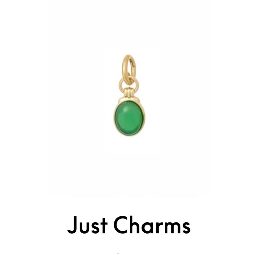 ROXANNE ASSOULIN The Cabochon Charm in Moss Agate